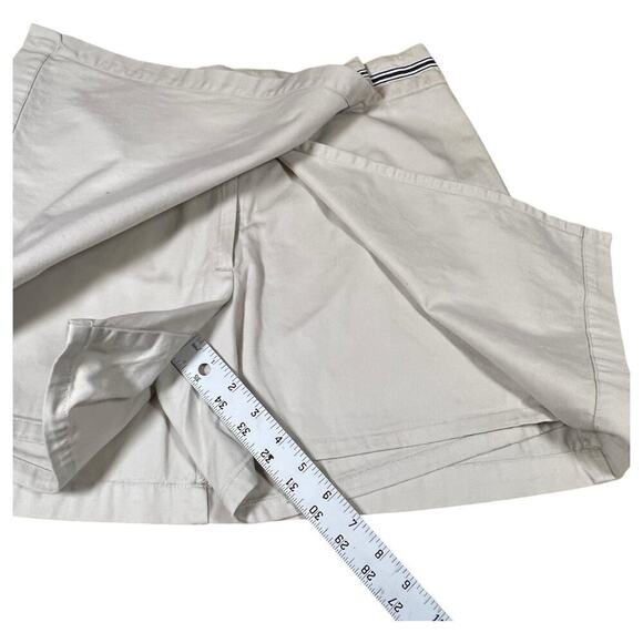 Tommy Hilfiger Khaki Wrap Front Skort Size 8 Neutral Light Academia Uniform - Picture 3 of 9